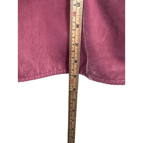 J.Crew Velvet Tulip-Hem Dress Long Sleeve Scoop Neck Guava Berry Pink Size 22 - Picture 7 of 12